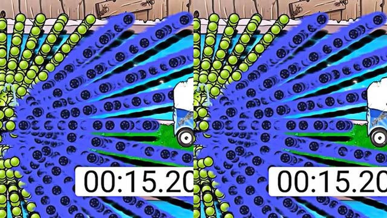 挑战10W血量的冰车巨人僵尸：谁能刷新最短时间？ #植物大战僵尸 #植物大战僵尸杂交版