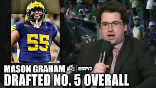 Celebrity Mason Graham drafted at No. 5 by the Browns, Mad Mel reacts | Pat McAfee Draft Spectacular Wealth