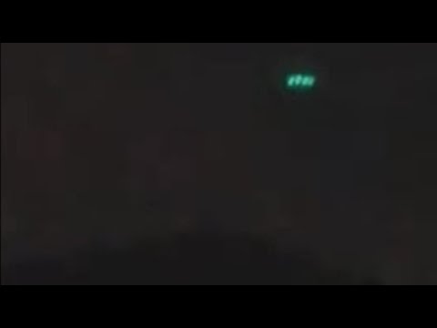 UFO Emitting Turquoise Color Lights Seen Over Medellín in Colombia On July  7, 2020