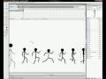 Macromedia Flash 8 tutorial - running man (stickman)