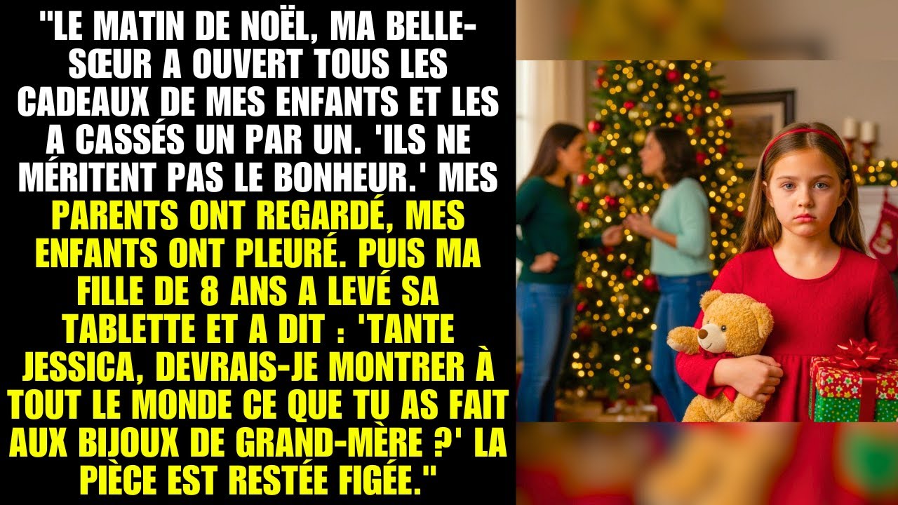 Le matin de Noël, ma belle-sœur a ouvert tous les cadeaux de mes enfants et les a cassés un par un.