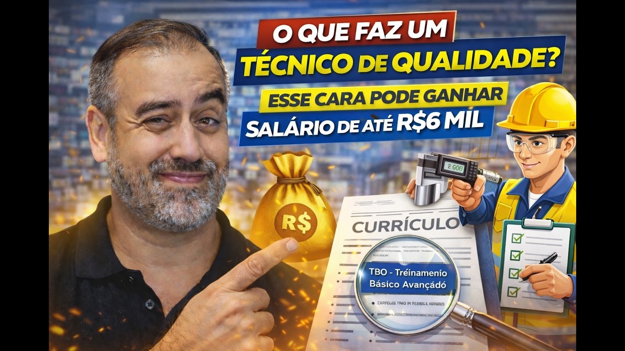 O QUE FAZ UM TÉCNICO DA QUALIDADE? ESSE CARA PODE GANHAR SALÁRIOS DE ...