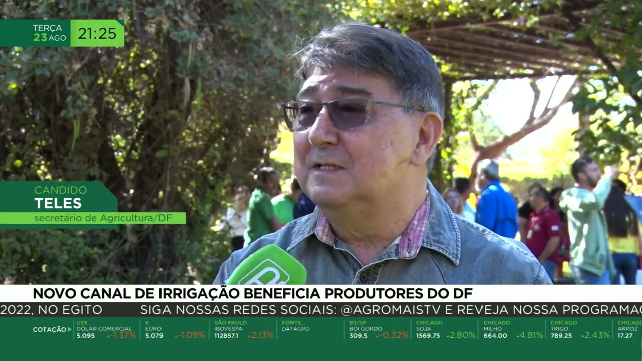 Novo canal de irrigação beneficia produtores do DF