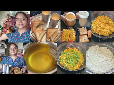 mahine bhar +Breakfast🍱 malai se ghee🌺 paneer bhurji🌺 paneer sandwich🌺 masala chaas🌺 mango milkshake