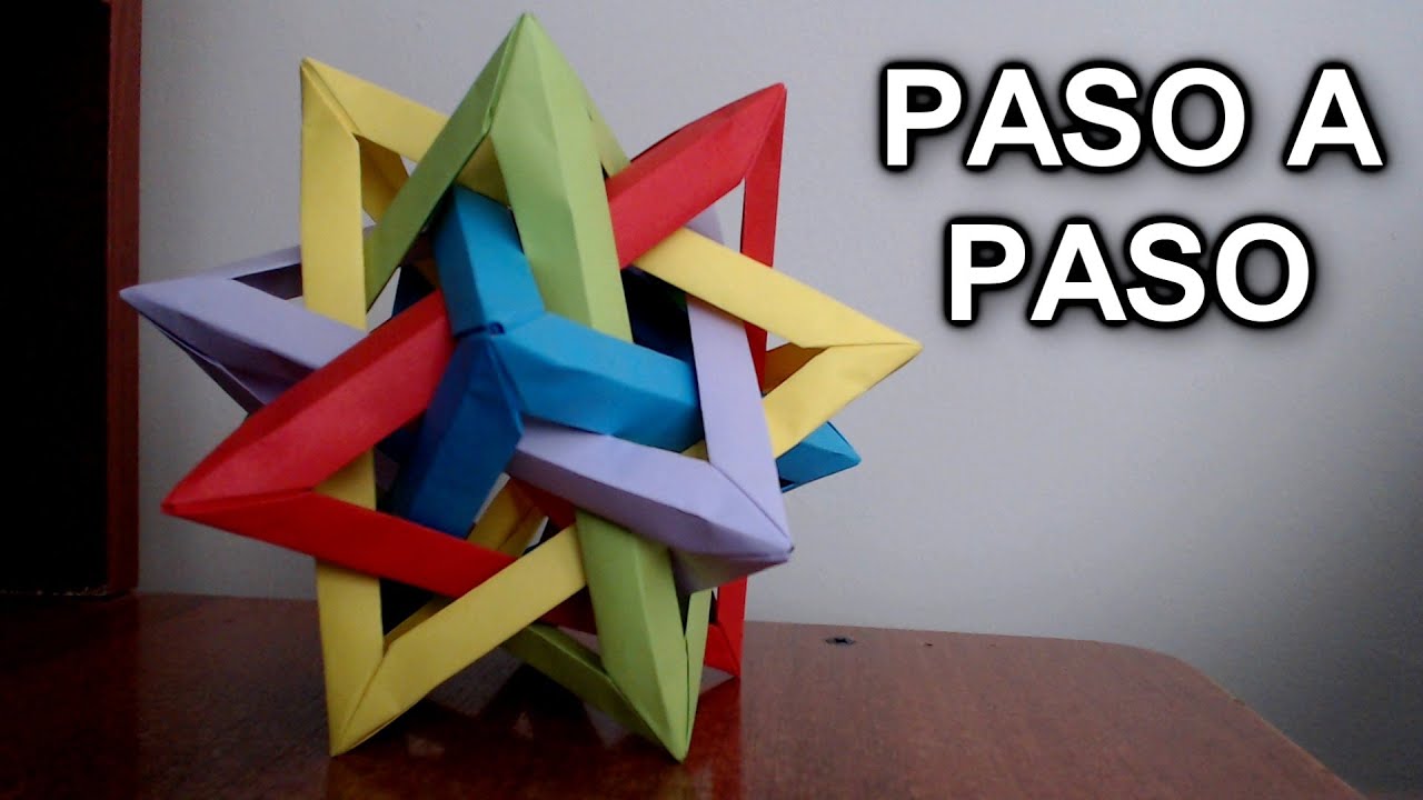 Tetraedro Intersectado De Origami ¡TUTORIAL FACIL