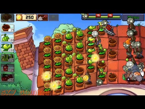 Roof Level 7 - 8 ! Plants Vs Zombies !! - Youtube