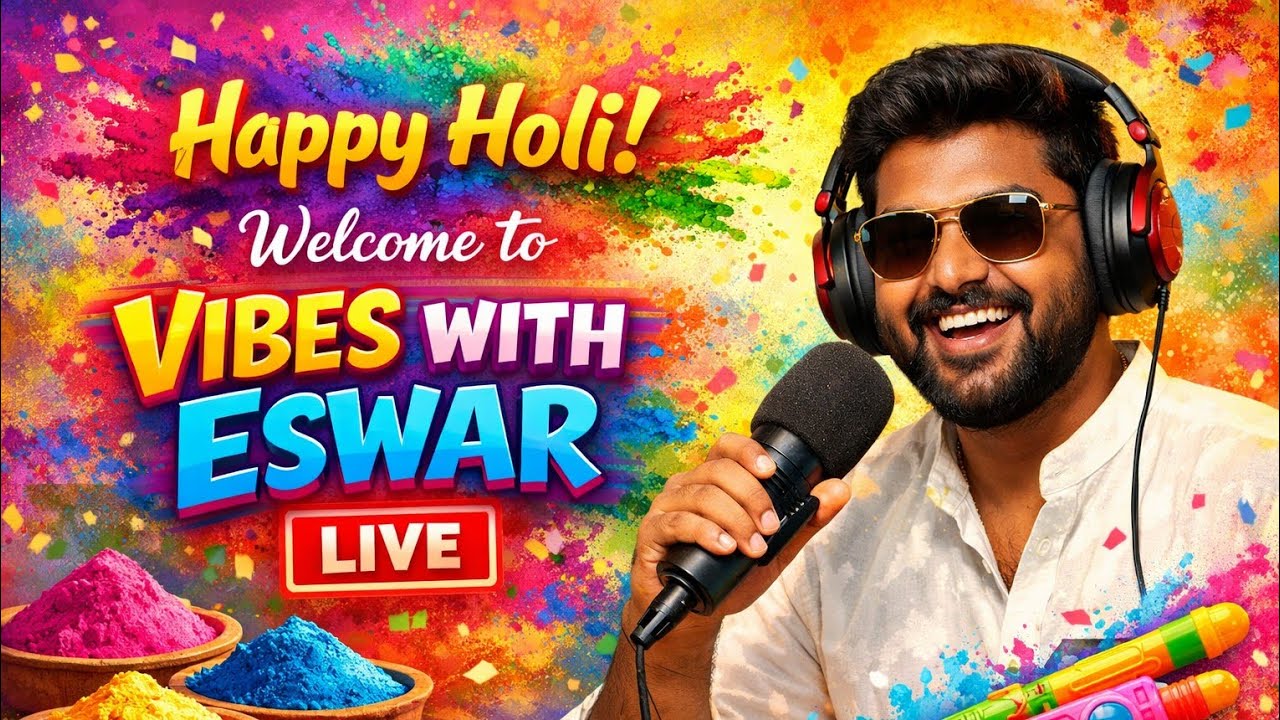 Happy Holi to all welcome to my live