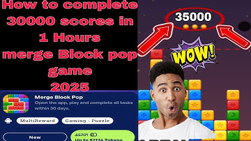 How to Reach a 30000 score merge Block pop game 2025