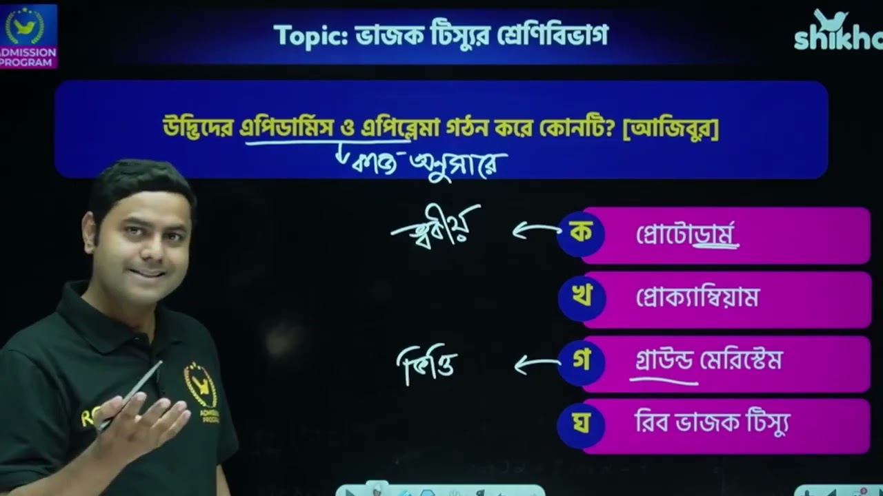 টিস্যু ও টিস্যুতন্ত্র Medical অনুশীলনী Plus Solving