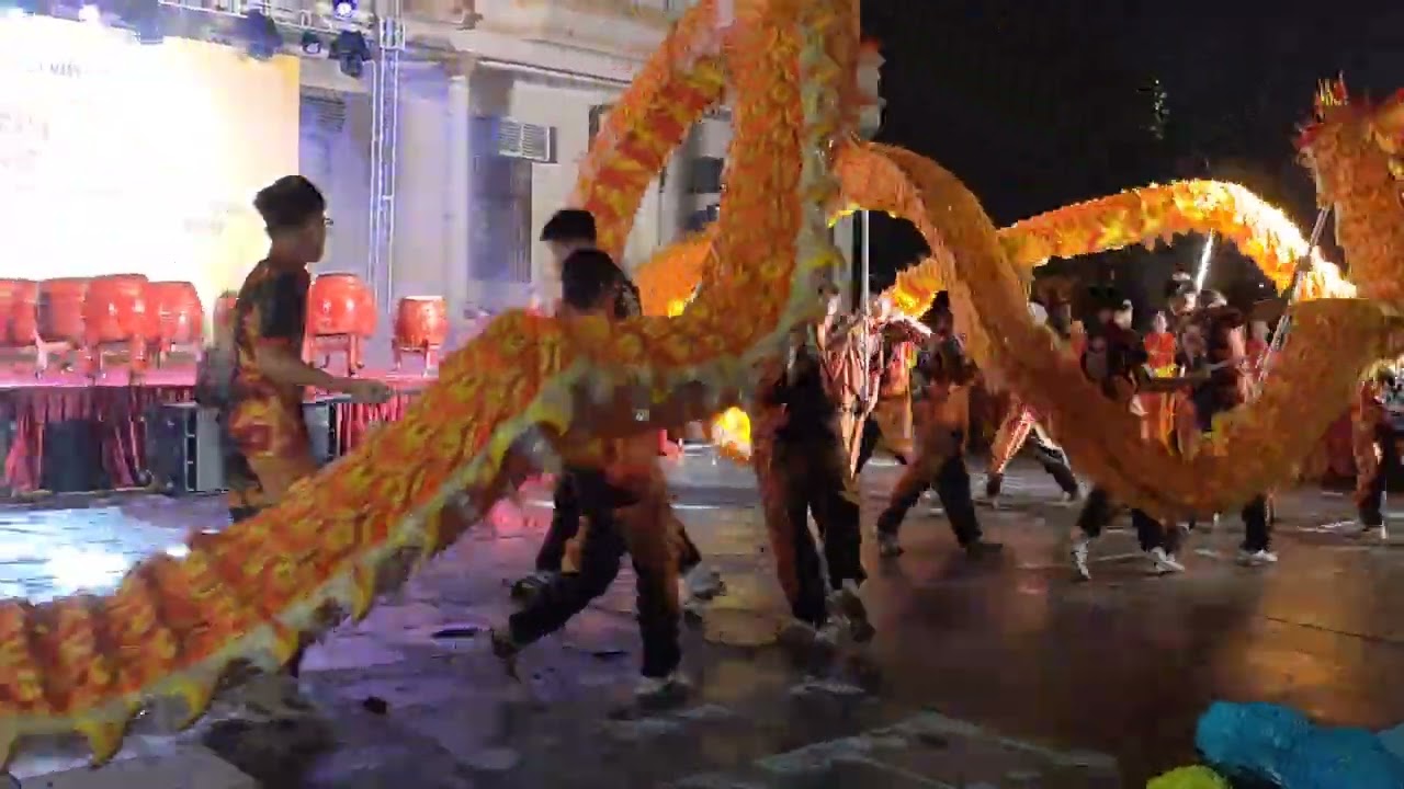 Múa rồng chào mừng kỷ niệm 80 năm Cách Mạng Tháng 8 và Quốc Khánh 2/9 xã Thanh Trì 