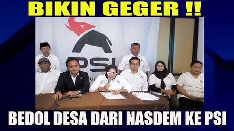 TEMPO CAUSES A Uproar REPORTING THAT THERE WAS A VILLAGE REVERSAL FROM NASDEM TO PSI