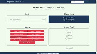 26 -  JavaScript Class 8 | Strings and its methods | Find and Replace String | Muhammad Umair Ahmad