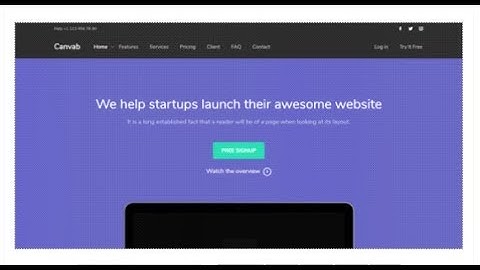 Canvab - Responsive Bootstrap 4 Landing Page Template | Themeforest Download