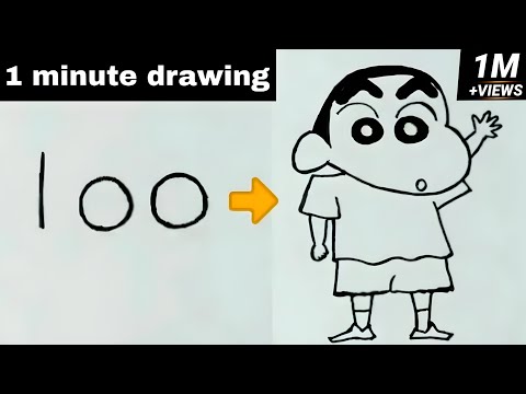 Download How to draw Shinchan | Turn 100 into SHINCHAN cartoon | Satya saraf 2021