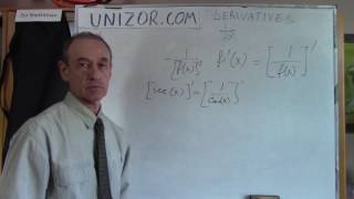 Unizor - Derivatives - Reciprocal of a Function