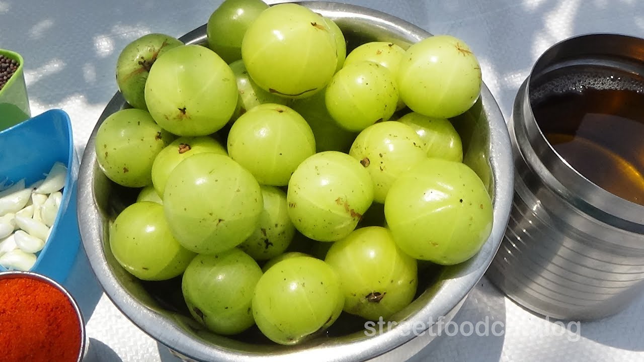 Instant Amla Pickle Recipe in Andhra style | Gooseberry pickle Recipe | Street Food Catalog