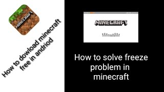 How to download Minecraft free in android || How to solve freeze problem in Minecraft screenshot 4