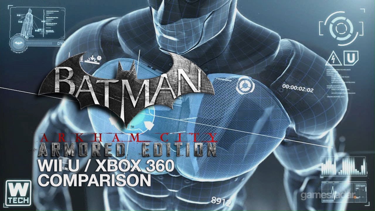 Batman Arkham City Wii U Xbox 360 Comparison - YouTube