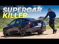 NEW 2025 Tesla Model 3 PERFORMANCE Review: Supercar Slayer | 4K image