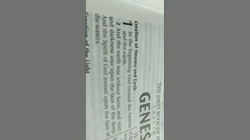 fun fact : the first book of moses is called genesis ( we are in genesis 1 currently)