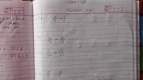 Class-6th Chapter-5;Fractions;Exercise-5C; Questions 1to4