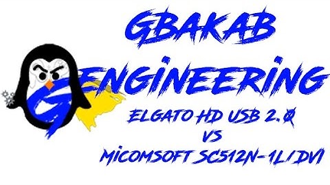 Elgato HD USB 2.0 vs Micomsoft SC512N1-L/DVI PCIe x1
