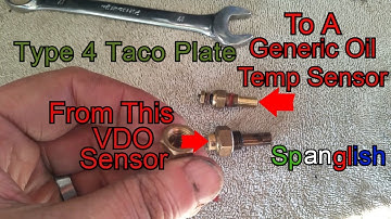 Type 4 Engine Taco Plate Oil Sensor and Regular Maintenance