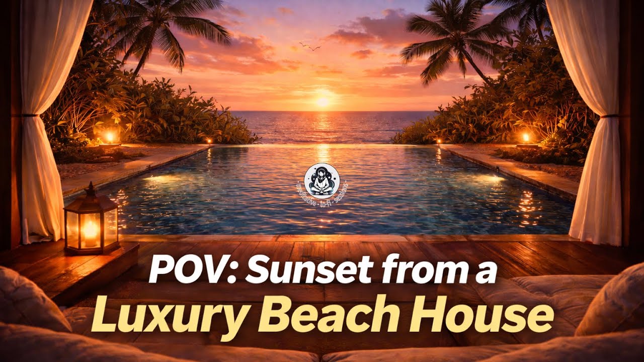 POV: Sunset from a Luxury Beach House - Meditative LoFi Sessions
