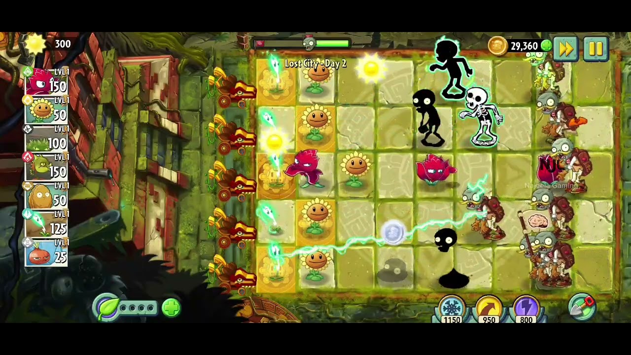 Lost City Day 2 II Plants VS Zombies 2 - YouTube