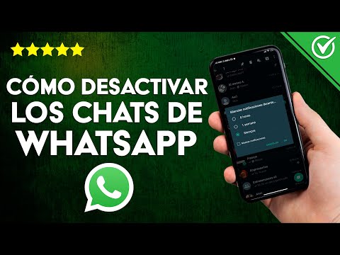 ¿Cómo desactivar los chats de WHATSAPP y dejar de recibir mensajes?