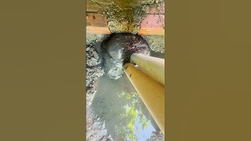 What Is This Clogged Culvert Pipe #unclog #drain #remove #satisfying #shorts