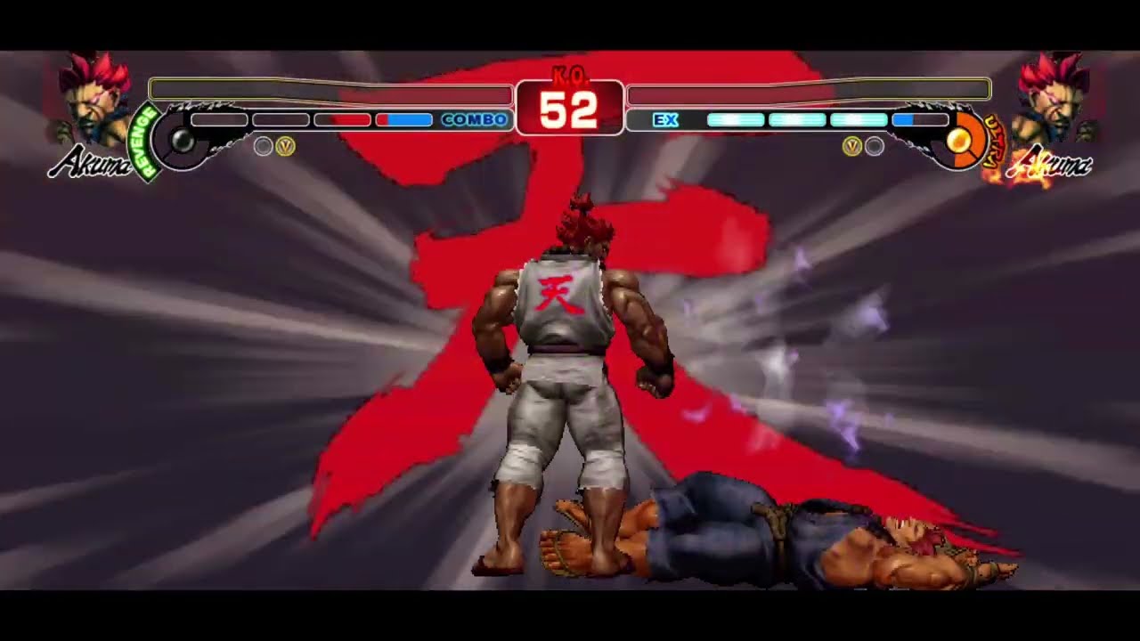 Epic battle comes down to the wire! - Akuma vs Akuma - SF4 online battle #44