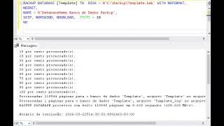 Backup SqlServer Comand Line