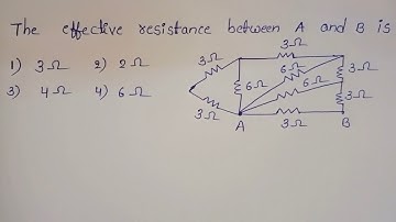 The effective resistance between A and B is