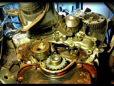 Dodge Caravan 3.0L replacing timing belt, water pump and ... 2006 pt cruiser water diagram 