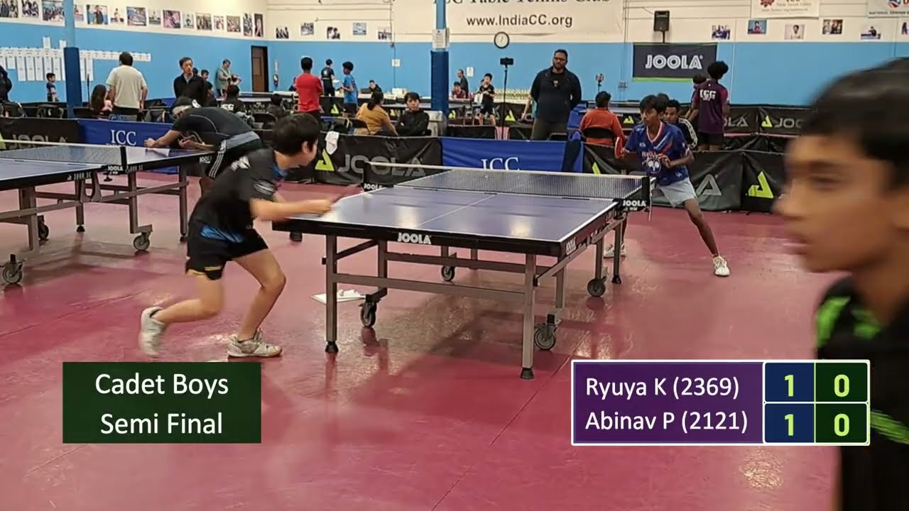 Ryuya Kojima (2369) vs Abinav Prasanna (2121) at ICC JOOLA AUTUMN OPEN on 10-25-2025
