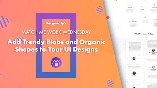 UI/UX Design in Practice: Trendy Blobs and Organic Shapes | 2020 screenshot 4