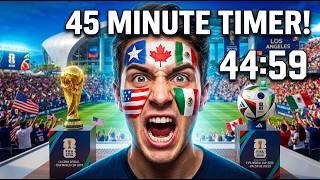 β½ 45-MINUTE Progressive Football Timer | 2026 World Cup First Half Stopwatch π | iPhone Alarm π