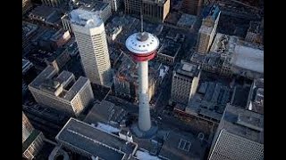 How to make a simple but good looking Calgary Tower in MInecraft