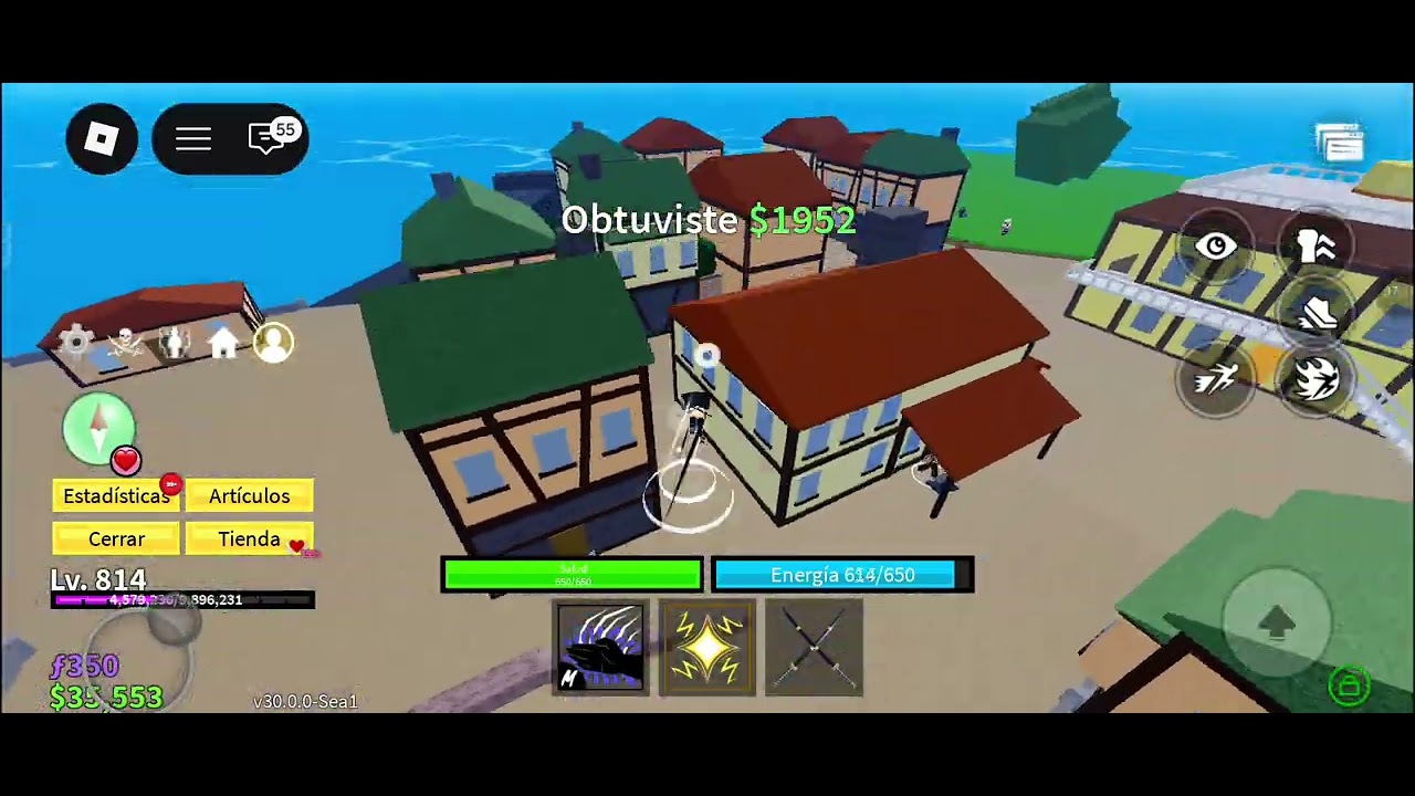 Jugando blox fruits con mi amigo 