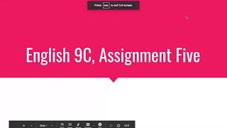 Assignment Five: Ode
