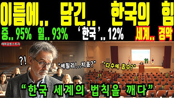 전 세계 98%가 포기했지만, 한국은 12%만 굴복했습니다 | 세계를 놀라게 한 정체성의 힘ㅣ해외감동사연
