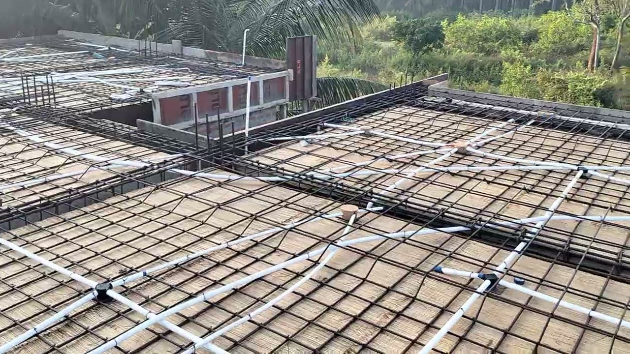 RCC slab work and electric work finished