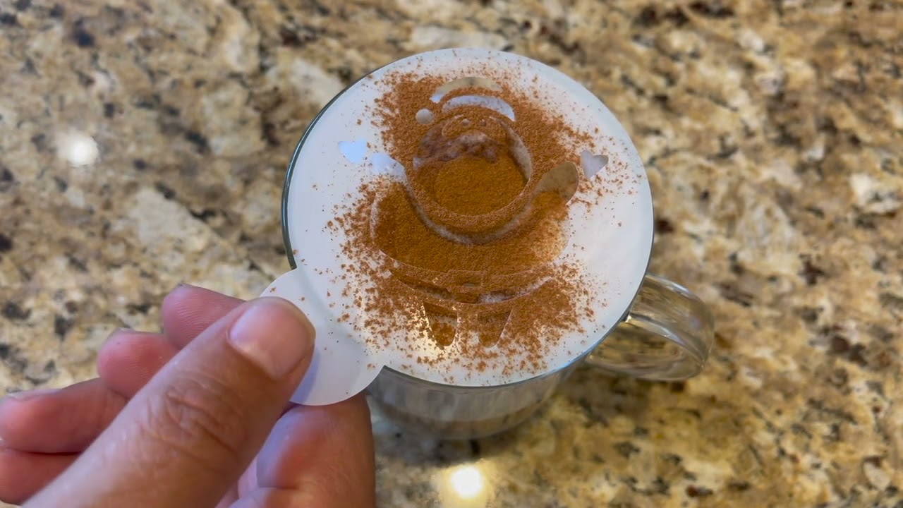 Coffee Cake Decorating Stencils + 2 Stainless Steel Powder Shakers Review, Perfect to add a festive