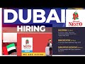 Gulf recruitment hypermarket chain hiring for gulfwalk in interview  nesto uae latest vaccancy
