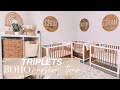 *TRIPLETS* BOHO nursery tour