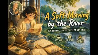 A Soft Morning by the River ☕🌧️ Cozy Tea, Old Letters & Cozy Cottage Life ASMR screenshot 2