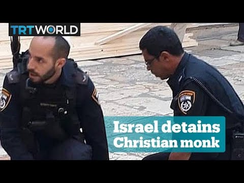 Israeli Police Arrests A Christian Monk And Beats Other Protesters 