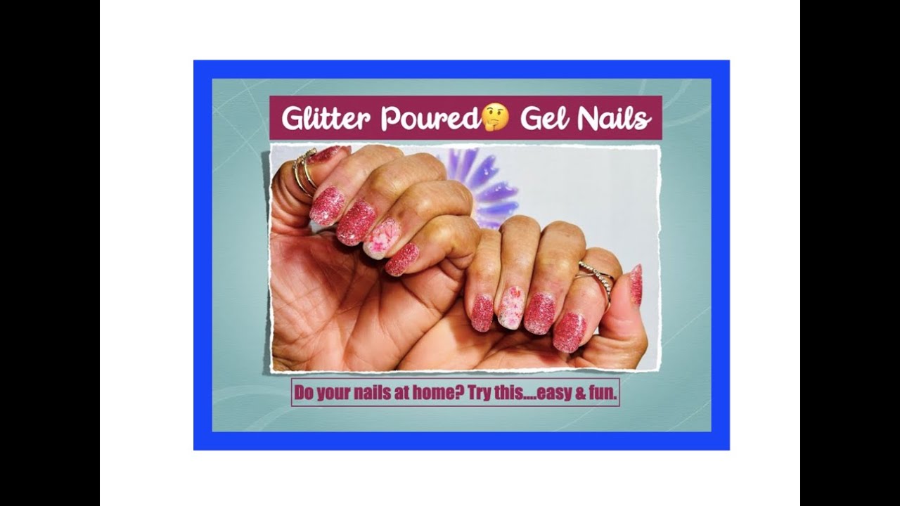 Cute Glitter 💖 Gel Nails My Way | Quick and Easy | 💅🏽 | Stardust nails