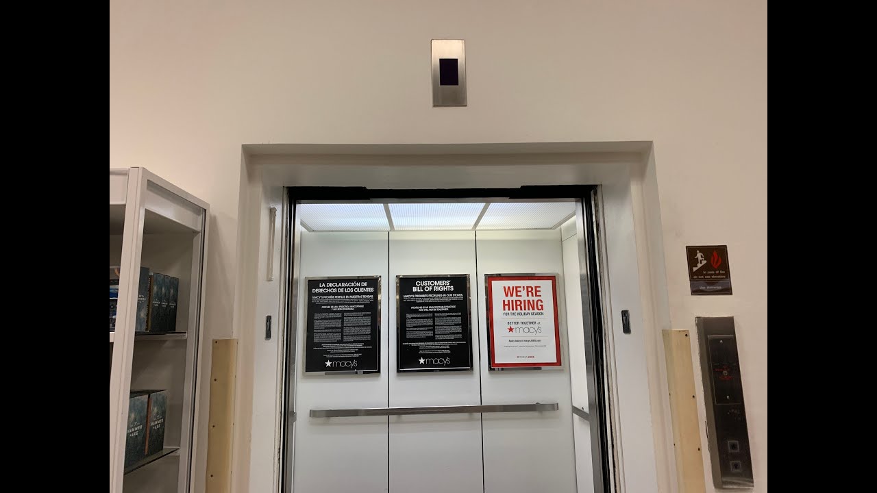 NEW MOTOR! OTIS Hydraulic Elevator at Macy's at Walt Whitman Shops in Huntington Station, NY